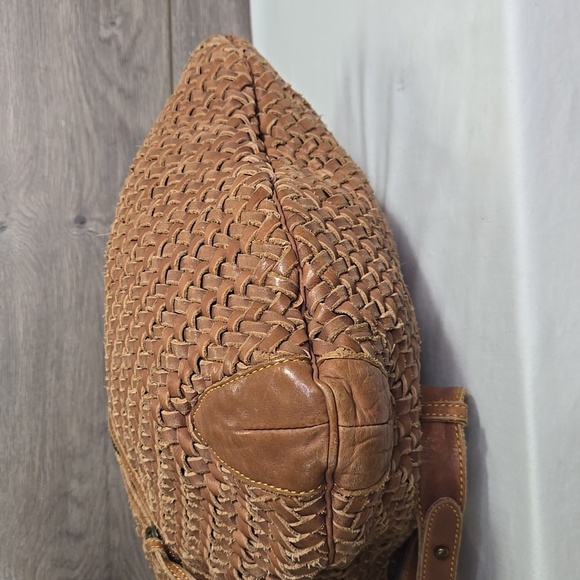 Cole Haan Cony Flap Woven Leather Crossbody Bag - Picture 6 of 14